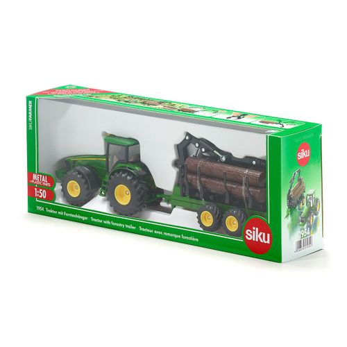Sikufarmer Tracteur John Deere 8430 Avec Remorque Forestire