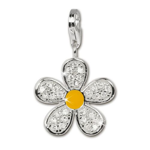 Silberdream Bijoux  Breloques Pendentif En Argent Vritable 925 Fleur Jaune Zircone Fc4119