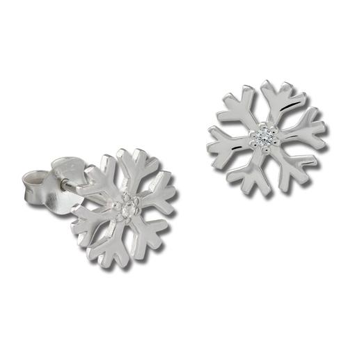 Silberdream Boucles Doreilles Femme Argent Boucles Doreilles Flocon De Neige Zircone Sdo8032w