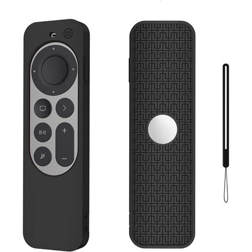 Silicone Coque Compatible Avec 2022 Tv 4K (3E Gnration) / Tv 4K 2021 Siri Tlcommande,Antidrapant tui De Protection Remote Caque Case Housse - Noir[NOU630851]