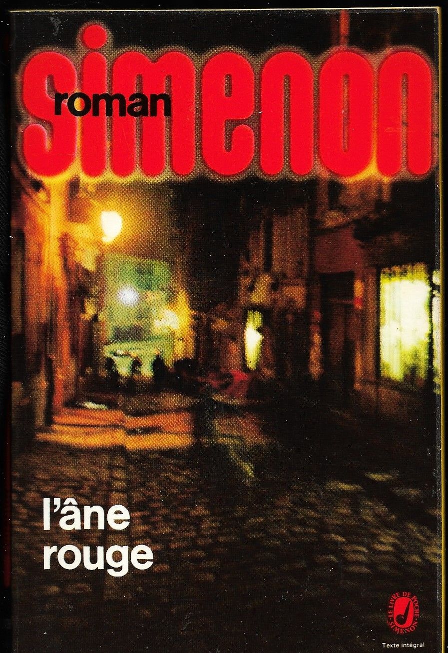 Simenon - L'ne Rouge - Livre De Poche - 1972   