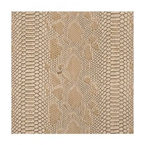 Simili-Cuir Effet Peau De Reptile Comodo Noir