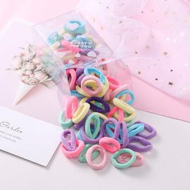 Simple Haute Elastique Petit Anneau De Corde De Cheveux Bebe Enfants Fille Cravate Cheveux Elastique Type 18 50 Pcs 3 Cm Rakuten