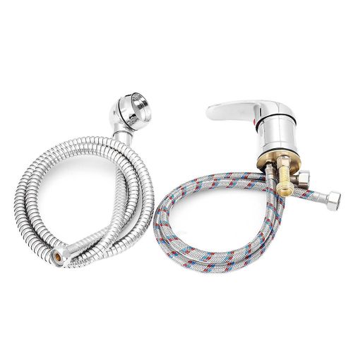 Simple Large Robinet Baignoire Lavabo Pomme De Douche Tuyau De Pulvrisation Push On Mlangeur Coiffeur Pet Mnage Robinet Rallonges