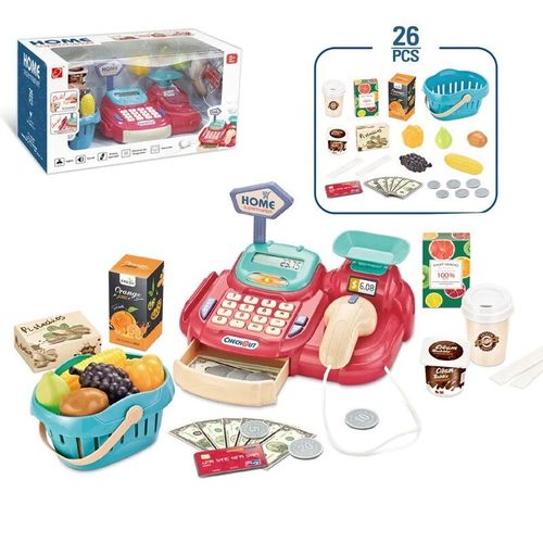 Simulation De Caisse Enregistreuse De Luxe Pour Enfants, Jouet De Simulation De Supermarch, Maison De Jeu, Cadeau D'achat Gt, Nouveau