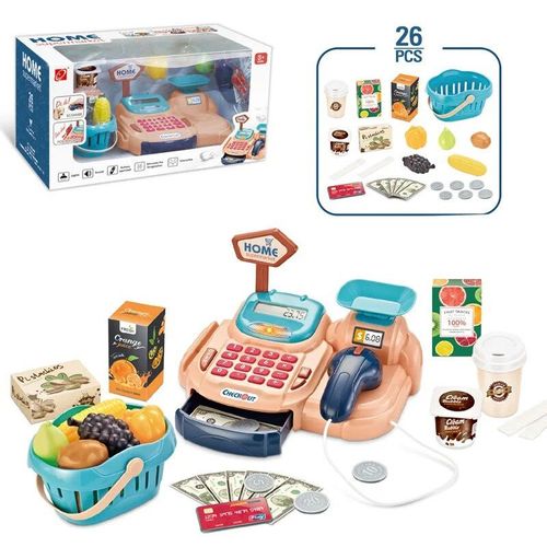 Simulation De Caisse Enregistreuse De Luxe Pour Enfants, Jouet De Simulation De Supermarch, Maison De Jeu, Cadeau D'achat Gt, Nouveau