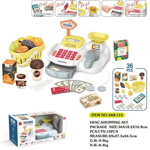 Simulation De Caisse Enregistreuse De Luxe Pour Enfants, Jouet De Simulation De Supermarch, Maison De Jeu, Cadeau D'achat Gt, Nouveau
