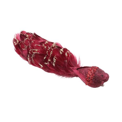 Simulation Oiseau De Nol Plume Style Oiseau Rouge 2 (Taille Du Produit : 40 * 7,5 * 8cm)