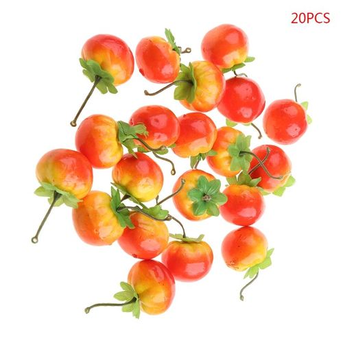 Simulation Raliste Tomate Artificielle | Faux Fruit Plastique, 20 Pices, Dcor De Fte  Domicile