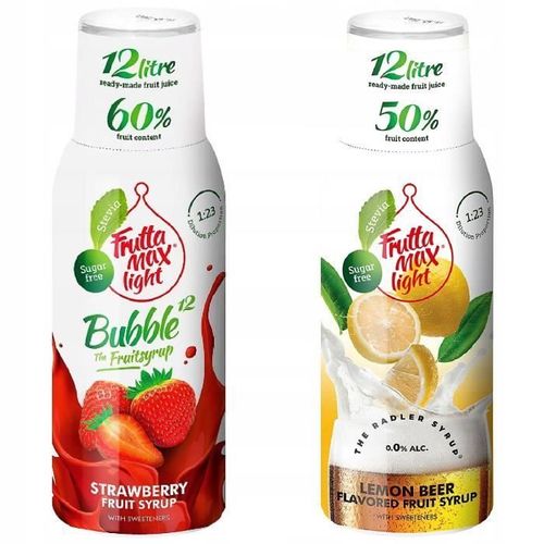 Sirops Fruttamax Fraise et Radler 500ml
