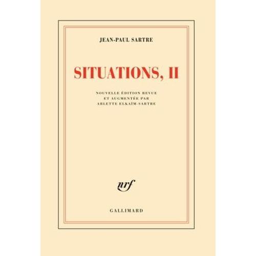 Situations (Tome 2) - Septembre 1944 - Dcembre 1946   de Jean-Paul Sartre
