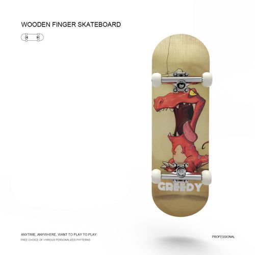 Skateboard  Doigt Professionnel En Bois,Bricolage,Pices Techniques De Parc,Pont,Support En Mtal,Roue  Roulement,Jouets De Table - Type Dinosaur #A
