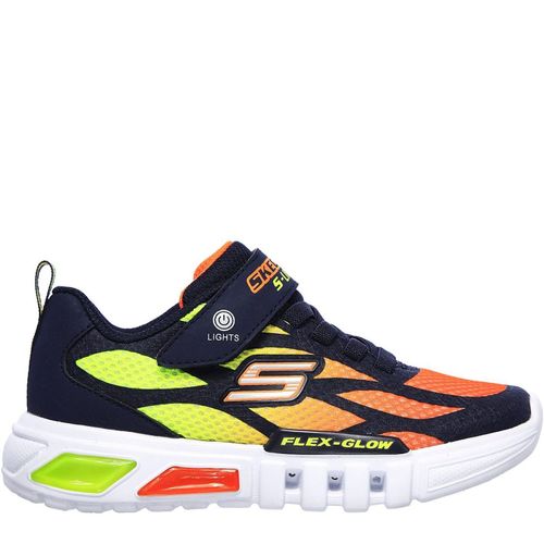 Skechers Flexglow D Baskets Lumineuses Chaussures Enfants Taille 30 Couleur Bleu Marine/Orange