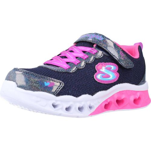 Skechers Flutter Heart Lights - Brin Colour Bleu - 30