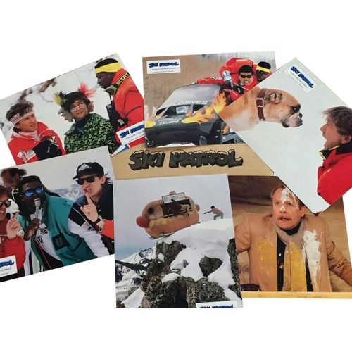 Ski Patrol : Jeu De 6 Photos D'exploitation Cinmatographique - Format 21x27 Cm - De Richard Correll Avec Roger Rose, Yvette Nipar, T.K. Carter, Leslie Jordan - 1990