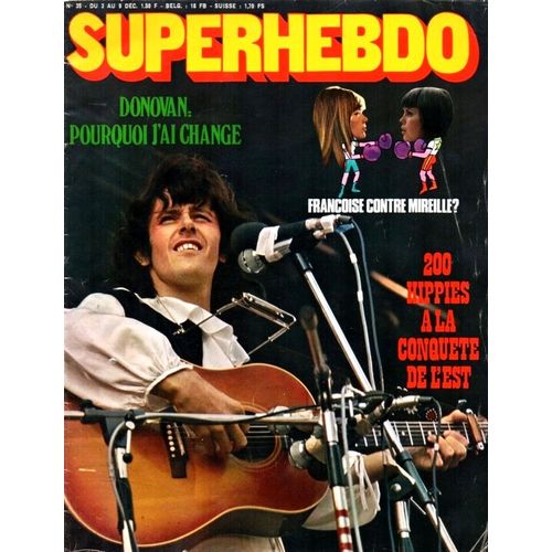 Slc Superhebdo N 35 : 1971 Michel Sardou/Jeanne Moreau/Dassin/Brigitte Bardot/Kim Novak/Newman/Olivier De Funes (2p)/Wiener/Sylvie Vartan (3p)/Mireille Mathieu/Francoise Hardy/Trintignant/Donovan