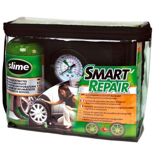 Slime Smart Repair - Kit Slime 473ml Et Compresseur Pneumatique - Voiture