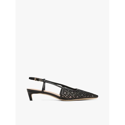 Slingback En Maille  Monogramme Th Mono Squared Toe Kitten Slingb/Black - 40