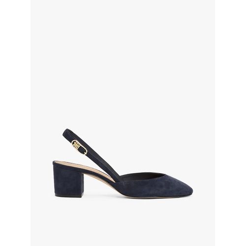 Slingbacks En Daim  Talon Carr Suede Mid Heel Slingback Pump/Space Blue - 38