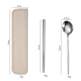 Sliver (9 pcs) - Service de couverts de voyage réutilisables, en