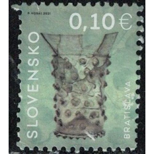 Slovaquie 2021 Oblitr Used Gobelet En Verre Du 13me Sicle Bratislava Y&t Sk 814 Su