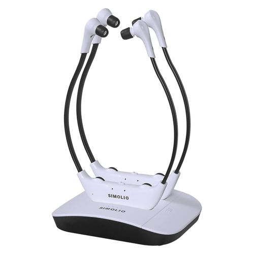 Sm-824D2 Doubles Casques Sans Fil Pour Tlvision Pour Sniors Avec metteur Support De Charge 2 En 1, Ecouteurs Numriques 2,4 Ghz, Mode Dialogue Clair Et Ambient Mode, Batterie D[ECO5241653]
