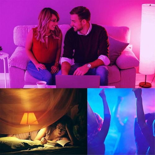 Smart Candle Light Wifi Tlcommande Support  Distance Alexa Voice Rgbcw Lampe De Table Sans Fil E14 Spike Ampoule