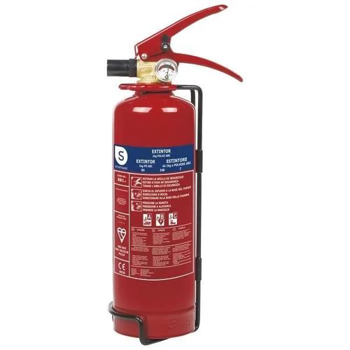 Smartwares Fex-15112 Extincteur  Poudre Sche, Poudre Chimique Sche, A,B,C,  La Main, 1 Kg, Acier, Universel