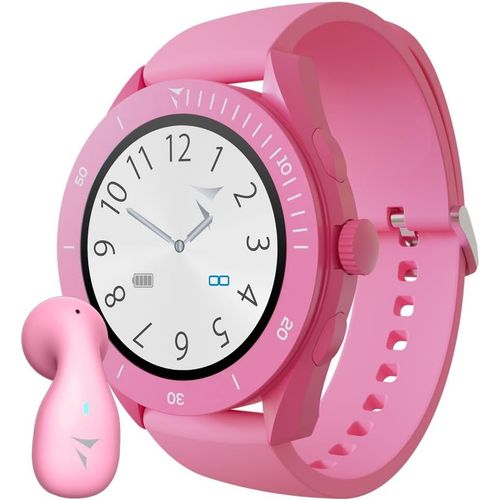 Smartwatch Avec Appels Bluetooth | couteurs Inclus | Cardiofrquencemtre, Spo2 | Surveillance Sport Et Sommeil | Notifications App | Fonction Sos | Ip67 Rsistant, Rose, Unique[Con671424]