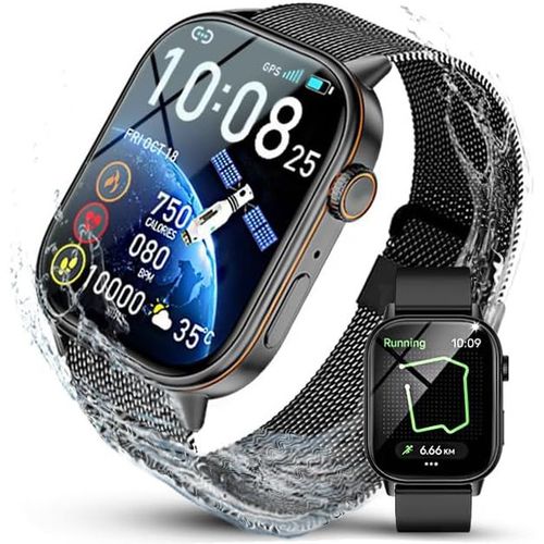 Smartwatch Avec Fonction Tlphone Pour Hommes Femmes 2.01  Hd Avec Gps Tracker, Boussole Externe, Ip68 Waterproof, Sleep Monitor, Heart Rate, Smart Watch Pour Andriod Ios[H114]