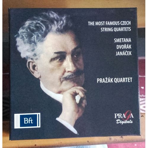 Smetana 2 Quatuors N1 De Ma Vie N2 2 Duos Aus Der Heimat Dvorak Quatuor N14 Op 105 N12 Op 96 Amricain Janacek Quatuor N1 Kreutzer Sonata Tolstoi Sonate Violon Piano Quatuor N2 Lettres Intimes - Prazak Quartet Vaclav Remes Violon Sachiko Kayahara Piano Vlastimil Holek Josef Kluson Michal Kanka The Most Famous Czech String Quartet : Bedrich Smetana Antonin Dvorak Leos Janacek 8 Oeuvres