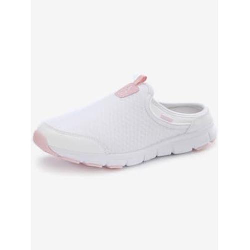 Sneakers Slip On Trs Confortable - - Blanc/Rose
