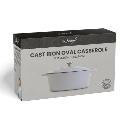Sobczyk - Enamelled Cast Iron Oval Pan