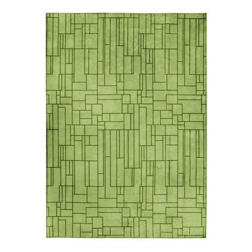 Sobriete - Tapis Motif Lignes Art Dco Univers Vintage 160 X 230 Cm Vert