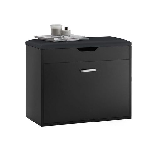 Sobuy Banc  Chaussures Meuble Chaussures Commode  Chaussures Meuble DEntre 1 Abattant Avec Assise Rabattable Coussin Rembourre  60x30x49 Cm, Fsr95-Sch