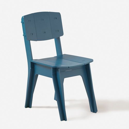 Sobuy Chaise Design En Bois Confortable Ergonomique Chaise De Salle  Manger Avec Dossier Chaise De Bureau, Hauteur D'assise 41cm, Structure Assemble En Tenons Et Mortaises, Bleu, Hfst01-B