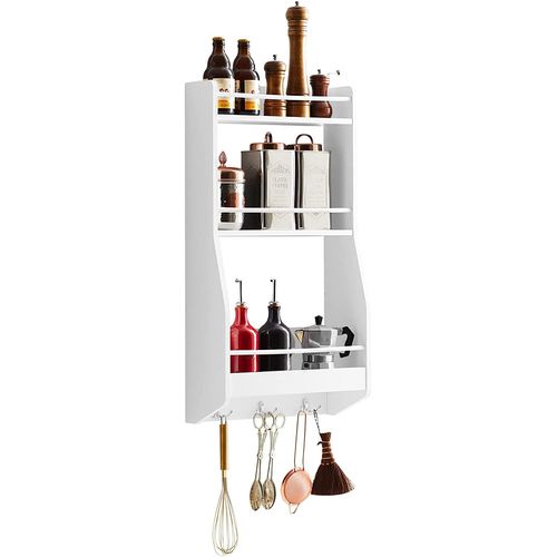 Sobuy tagre  Suspendre tagre Rangement Murale tagre  pices Rangement Avec 3 Crochets, Kcr12-W