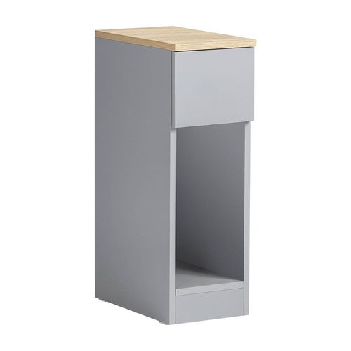 Sobuy Fbt111-Hg Table De Chevet Table De Nuit Bout De Canap Table D'appoint Table Basse Avec Tiroir Pour Salon, Chambre Ou Bureau