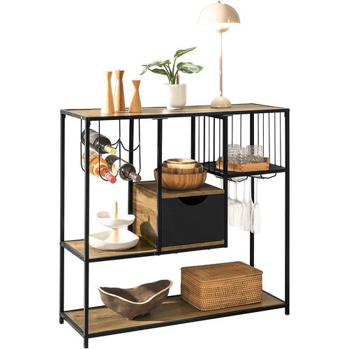 Sobuy Fsb56-F Table Console Table D?Entre Bout De Canap Table D'appoint Buffet Avec 3 Etagres De Rangement