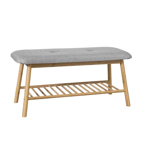 Sobuy Fsr24-K-Hg Banc Rembourr Design Avec 1 tage De Rangement, Meuble D'entre Banquette Confortable