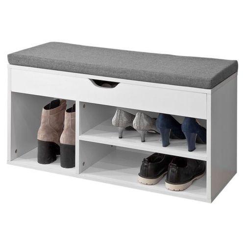 Banc De Rangement  Chaussures Bottes Avec Coussin Rembourr - Sobuy Fsr45-Hg