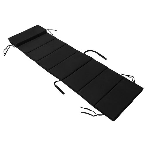 Sobuy Ogs28-P02 Coussin Forme Ergonomique Surmatelas Rembourr Avec L'appui-Tte Pour Fauteuil  Bascule Jardin - Noir