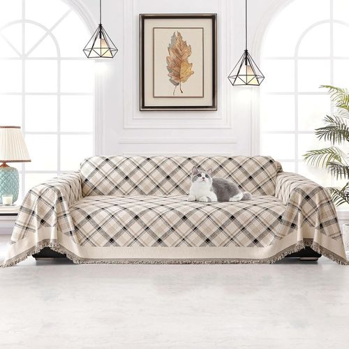 Soft Durable Chenille Reversible Sofa Covers Modern Sofa Protector Universal Furniture Protector For 1 2 3 4 Seater Loveseat Sofas Futon L Corner.[O147]