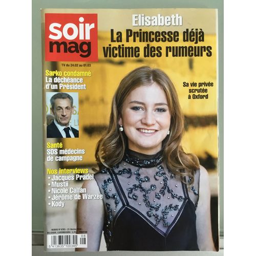Soirmag 4783 Kody Nicole Calfan Mustii Jacques Pradel Patrick Dupond Enfoires Enzo Ferrari Philippe Besson Delphine Girard Alexei Navalny Princesse Elisabeth De Belgique Bndicte Belair