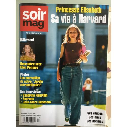 Soirmag 4840 Princesse Elisabeth Ellen Pompeo Sandrine Kiberlain Soprano Jean-Marc Gnreux Catherine Marchal Dolph Lundgren S?Ur Sourire Don Mac Lean Les Bodin S