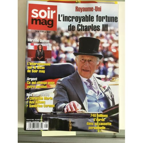Soirmag 4855 Charles 3 Mireille Dumas Christian Morin Kev Adams Sandrine Corman Jeanne Burgues-Brun Apollinaire Josphine Baker Benni Bruce Springsteen Lionel Veronese Matthias Schoenaerts Mustii