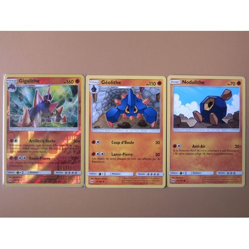 Soleil Et Lune - Nodulithe (69) + Golithe (70) + Gigalithe Reverse (71/149)