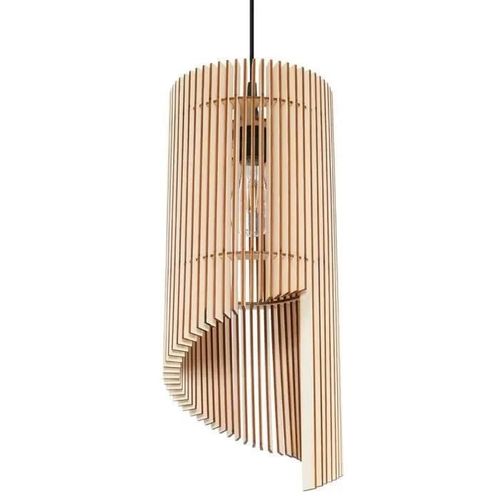 Sollux Alexia Lampe  Suspension Wire Frame Bois Naturel E27