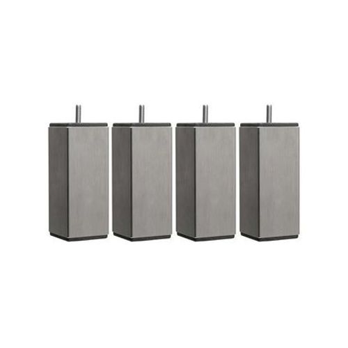 Someo - Pied Carr Inox (Lot De 4)  - Gris