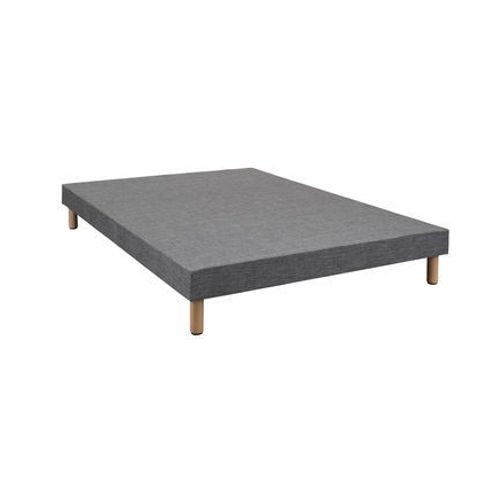 Someo - Sommier Tapissier Recouvert 13cm Niagara  - Gris